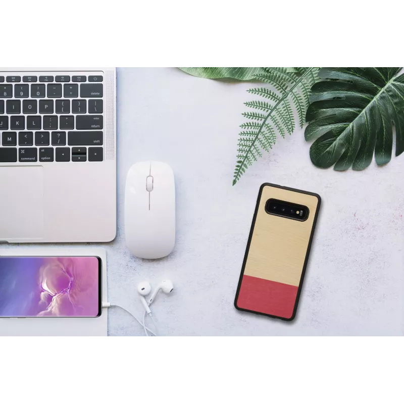 Custodia per smartphone man and wood per Galaxy S10 — miss match nero