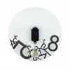 NeXtime orologio 8115 Dropped, Ø43 cm, da parete, argento