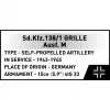 Kit di costruzione Cobi SD.KFZ.138/1 Grille, 720 pezzi, modello da esposizione