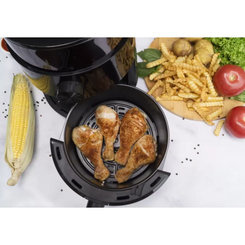 Friggitrice ad aria PRIME3 SAF31 – 2,5 L, 1200 W, friggitrice ad aria senza olio, nera