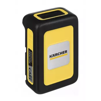 Set batteria e caricabatterie Kärcher Power 18 V 2,5 Ah, 1 batteria, 1 caricabatterie, giallo