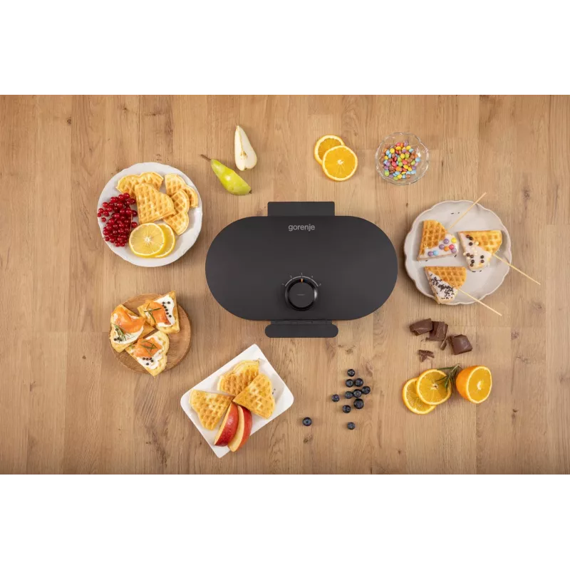 Macchina per waffle GORENJE WM1200B nera, 1200 W
