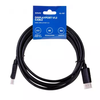 Cavo DisplayPort Savio CL-137 3 m nero