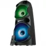 SVEN PS-750 2x40W; display LED; TWS; radio FM; AUX; supporto USB/schede SD; illuminazione; ingresso microfono (karaoke); telecomando; equalizzatore integrato