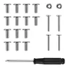 Maclean supporto mobile per scrivania/laptop, bianco, regolazione in altezza 59-89 cm, max 30 kg, MC-121 W