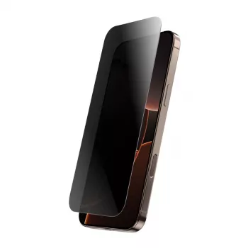 Vetro temperato privacy Crong per iPhone 16 Pro Max — antiriflesso, antigraffio