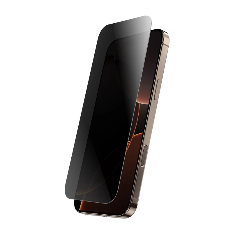 Vetro temperato privacy Crong per iPhone 16 Pro Max — antiriflesso, antigraffio