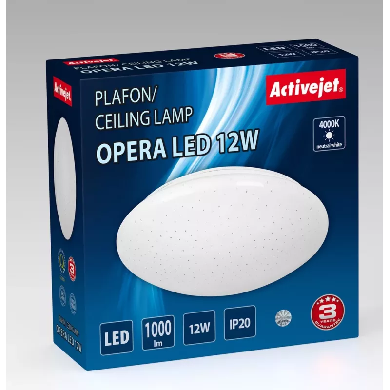 Plafoniera LED moderna Activejet OPERA LED 12W