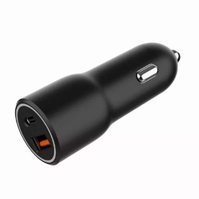Caricabatterie da auto per dispositivi mobili Gembird TA-UC-AC2PDQC38-CAR-01, USB-C, 38 W, 12-24 V, nero