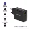 Alimentatore QOLTEC 51717 45W 20V 3A caricabatterie AC per interni per smartwatch, nero