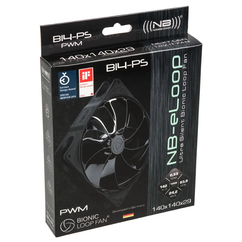 NOISEBLOCKER B14-PS-BL ventola per case 140 mm