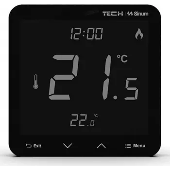 Termostato ambiente cablato R-S3 WG.23.0060 nero 230V – termostato ambiente cablato, 230 V, nero