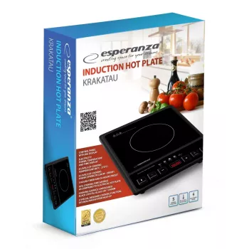 Piano cottura Esperanza EKH011 nero superficie piana piano a induzione 1 zona di cottura