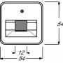 BUSCH JAEGER 1753-0-8949 - avorio - convenzionale - Busch-Jaeger - 54 mm - 54 mm - 1 pz.