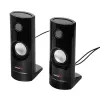 Diffusore PC a 2 vie con filo Audiocore AC860, 2.0 canali, 4 W RMS, alimentazione USB, ingresso 3,5 mm, nero