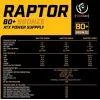 Alimentatore RAPTOR 600W BRONZE 80+, single rail, DC-DC
