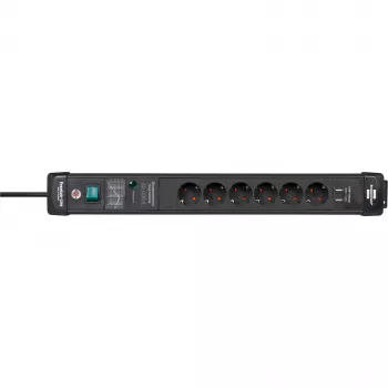 Prolunga elettrica Brennenstuhl 1951160606 3 m 6 prese AC per interni nero