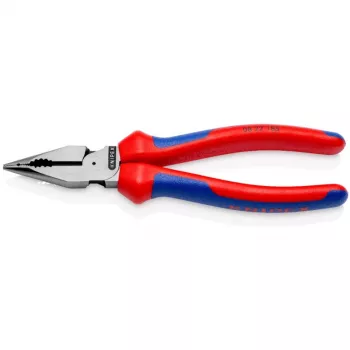08 22 185, pinza a punte, 1,3 cm, 61 HRC, blu, rosso, 55 mm, 185 mm