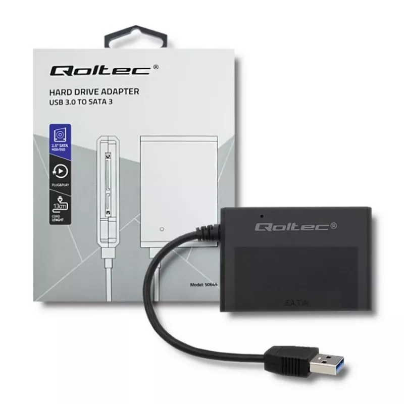 Adattatore per HDD/SSD Qoltec USB 3.0