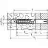 Tassello per telai Fischer SXR 6 x 60
