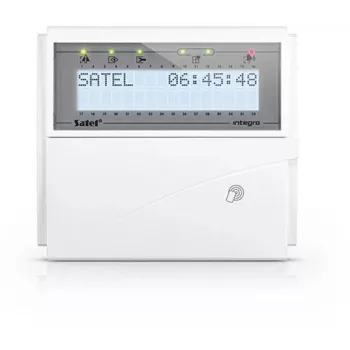 Tastiera LCD SATEL (retroilluminazione bianca, lettore di carte di prossimità 125 kHz) INT-KLCDR-W