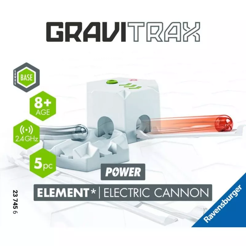 Ravensburger GraviTrax elemento cannone elettrico – espansione percorso per pista di biglie GraviTrax