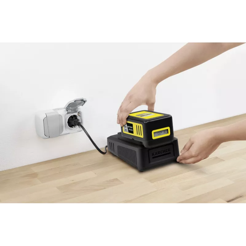 Set batteria e caricabatterie Kärcher 2.445-063.0, Universal 18V 5000mAh, giallo/nero