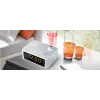 Sveglia Muse M-178 PW digitale argento bianco