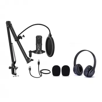 Microfono da studio Easypix 62021 nero