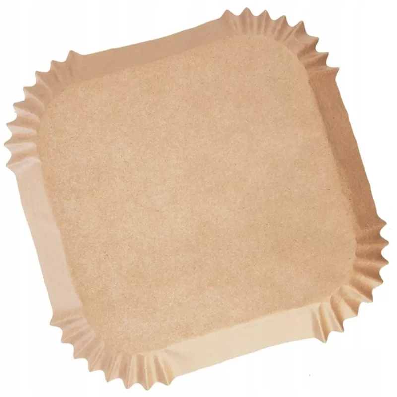 Fondi in carta per cestello friggitrice Heckermann 21×21 cm quadrati, 100 pezzi (modello 120071)