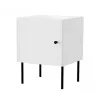 Set comodini 2 pz. cama meble PALAZZO BIS 45×39×H59 cm, bianco opaco, MDF/truciolare