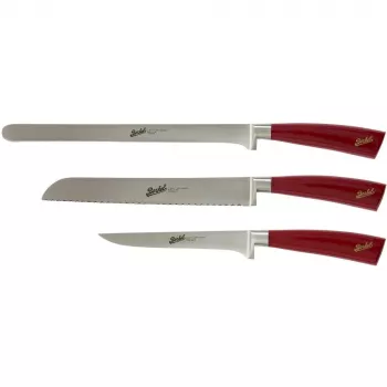 Set di coltelli da cucina Berkel Elegance rosso set prosciutto 3 pz. KEP3HS00SRRGB