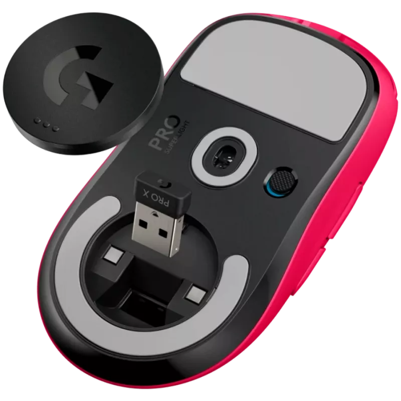 Mouse gaming wireless Logitech PRO X SUPERLIGHT 2C rosa