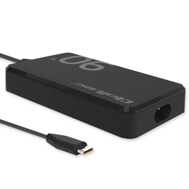 Caricabatterie da parete Qoltec 90W GaN Super Fast SLIM | XP | 5-20V | 4,5A | USB-C 3.1 | Laptop | MacBook | Smartphone | + cavo