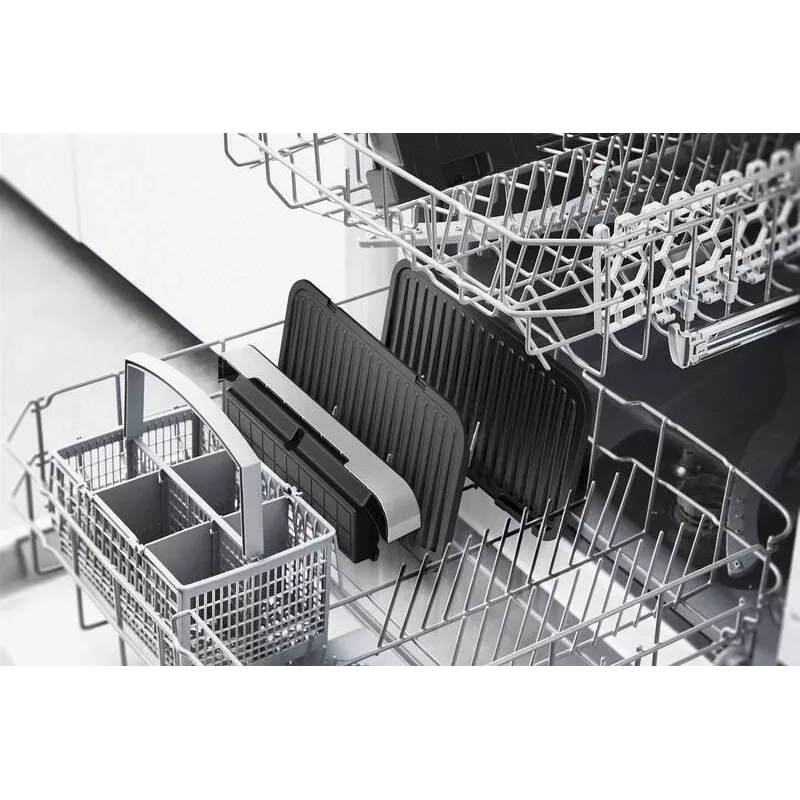 Griglia elettrica Tefal OptiGrill+ XL acciaio inox — grande capacità, programmi di cottura automatici