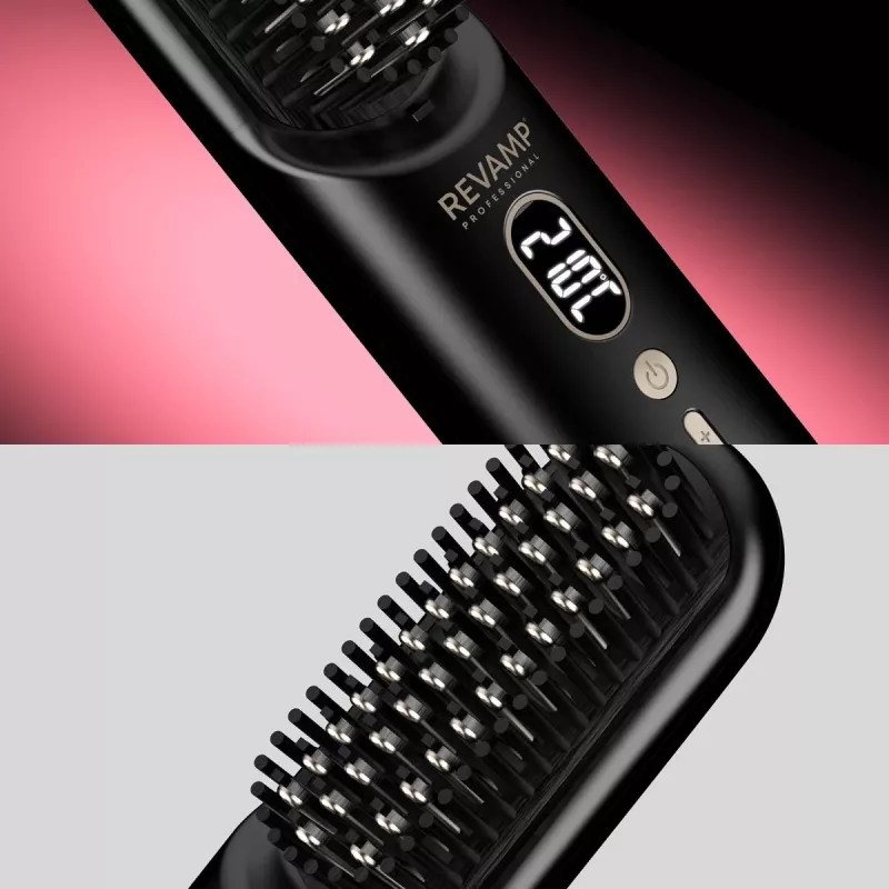 Spazzola ad aria calda ionica senza fili Revamp BR-1950 Straight & Go
