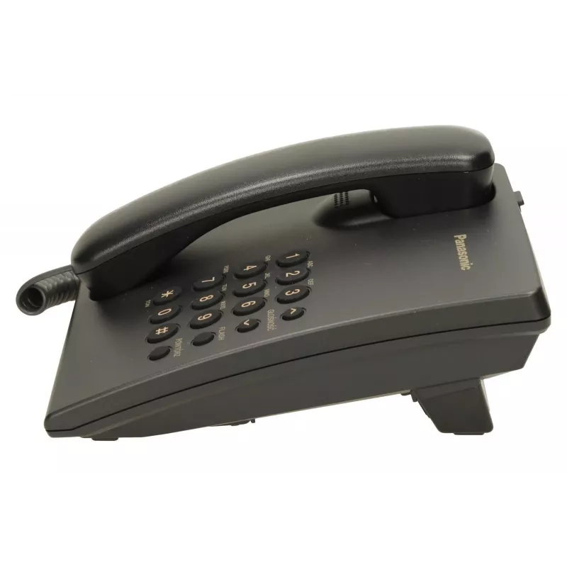 Telefono con filo Panasonic KX-TS500 nero con identificazione chiamante e vivavoce