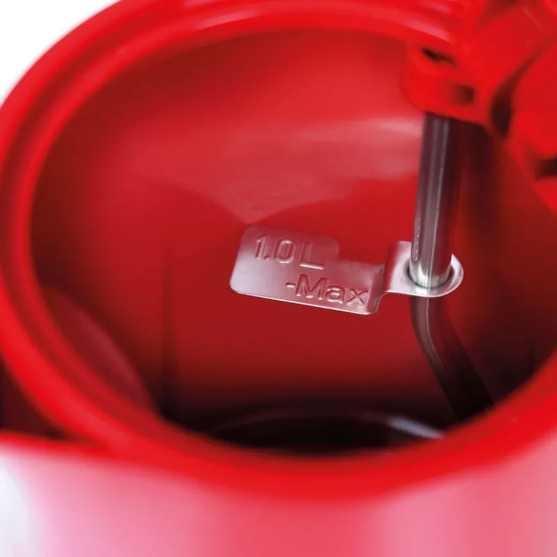 Bollitore elettrico JATA 1 L 2200 W rosso