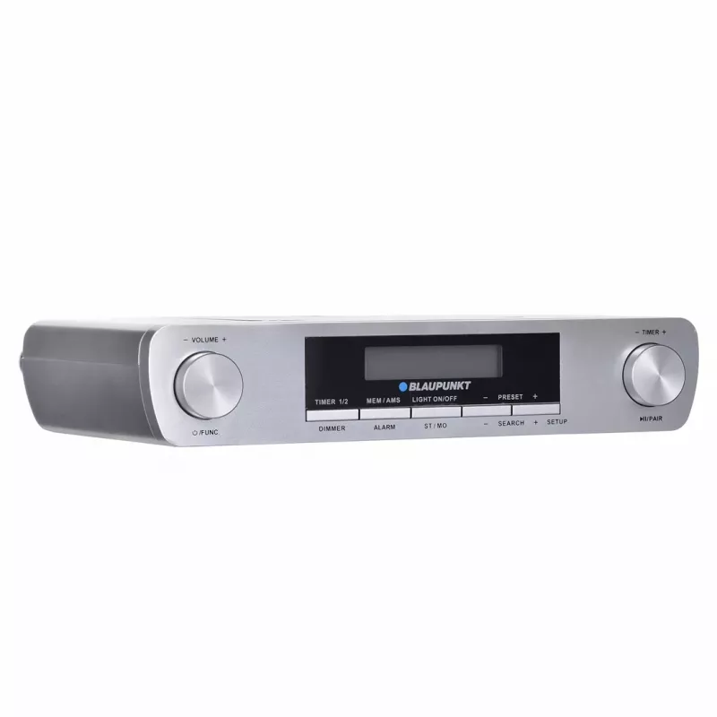 Radio da cucina BLAUPUNKT KR14BT con Bluetooth, FM, display LED, 2x0.8W, rete/batteria, grigio