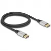 Cavo DisplayPort DeLOCK 16K 60 Hz 1 m argento metallo