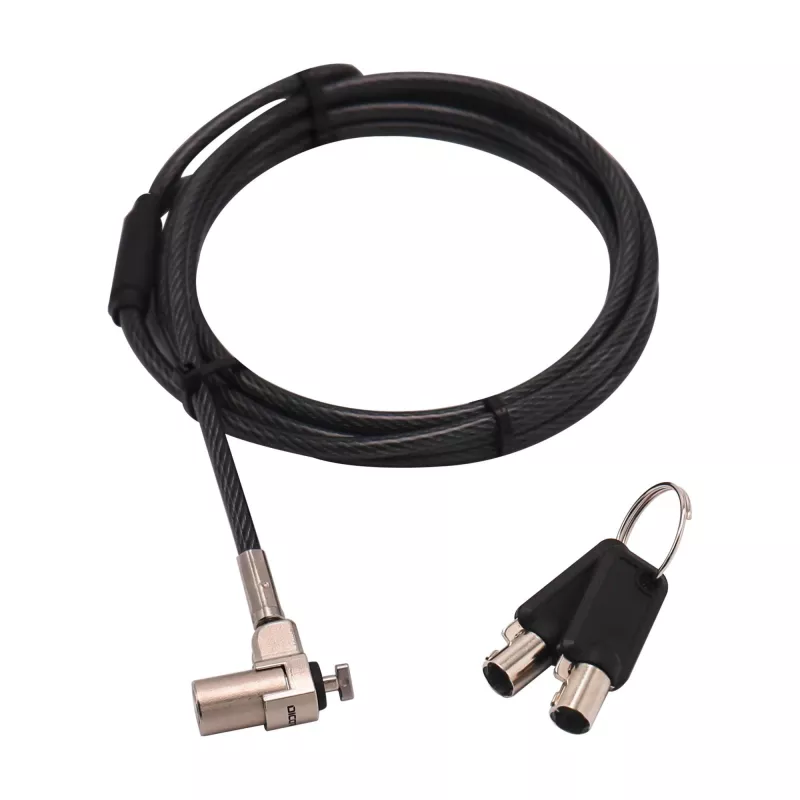 Lucchetto per cavo DICOTA D31831 nero argento 2m chiave tonda
