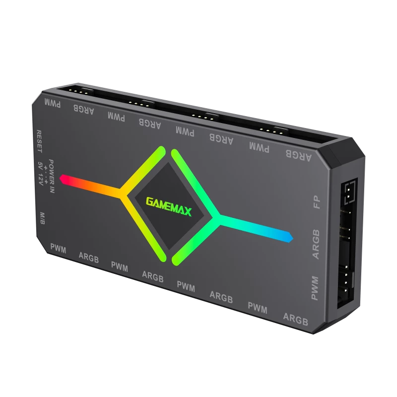 Gamemax | Telecomando | V4.0 ARGB PWM HUB BK | Nero | Gamemax