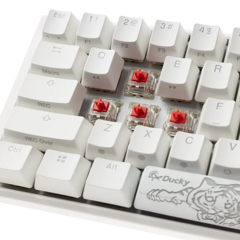 Tastiera da gaming Ducky One 3 Classic Pure bianco Mini, RGB-LED - MX-Red (US) (DKON2161ST-RUSPDPWWWSC1)