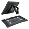 Mobilis PROTECH - Cover posteriore per tablet - prodotta in Francia, rinforzata, con supporto e cinturino da polso girevole a 360° - nero - per Sam