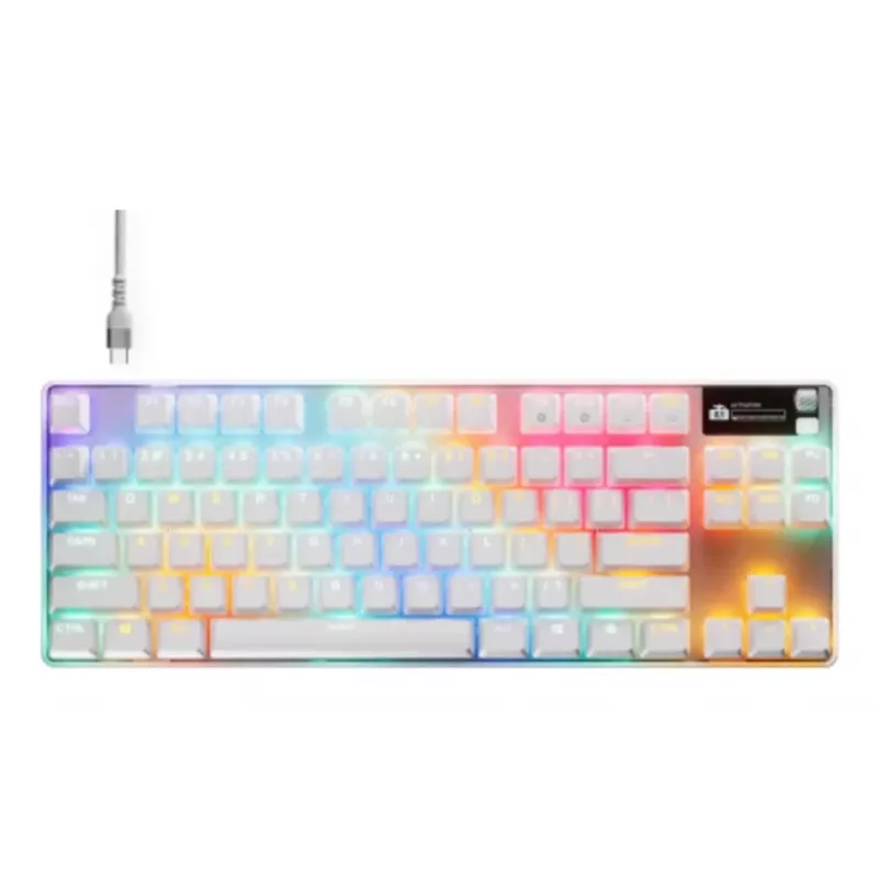 SteelSeries Apex Pro TKL Gen 3 tastiera gaming, USB, inglese USA, bianca