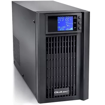 UPS QOLTEC onda sinusoidale pura 2kVA 1600W con AVR e display LCD