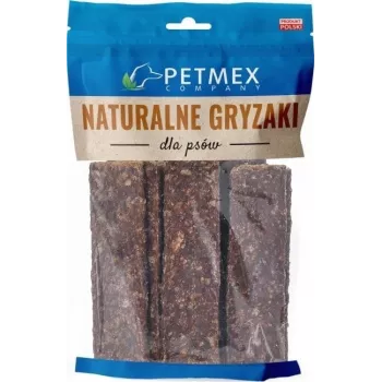 Snack per cani PETMEX Deer Stripes strisce da masticare 200 g — selvaggina, senza cereali, per cani adulti