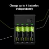 Caricabatterie Green Cell GC VitalCharger USB, 4 slot, AA/AAA, alimentato via USB, nero