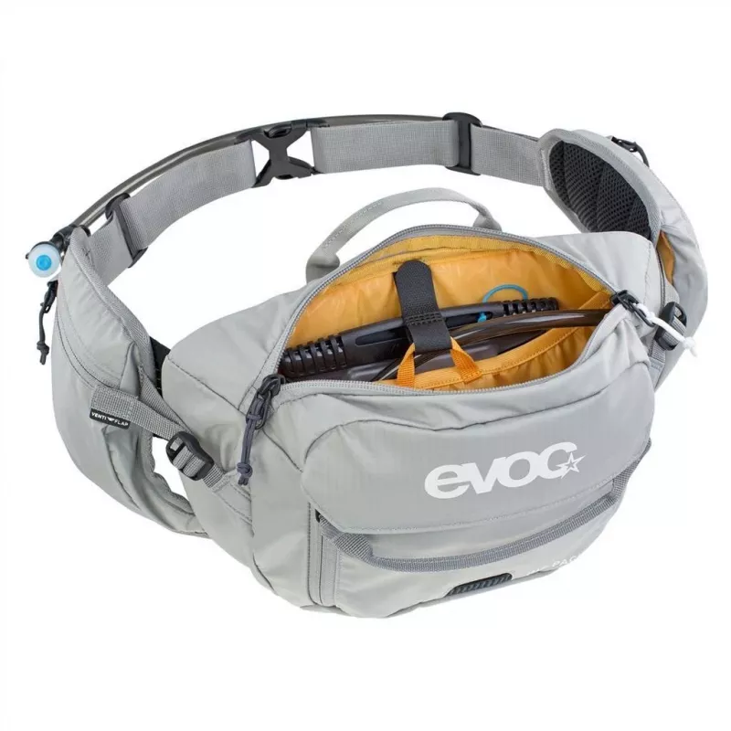 EVOC Hip Pack marsupio mesh nylon ripstop grigio 3L unisex