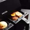 Friggitrice ad aria Petra PT4750BLKVDEEU7, doppia camera, capacità 3,7 L, nero